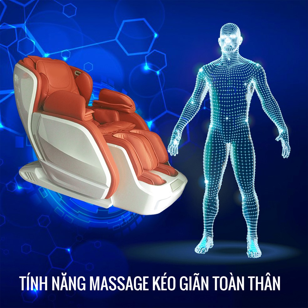 Tính năng kéo giãn toàn thân ghế massage OHARI OH 1800