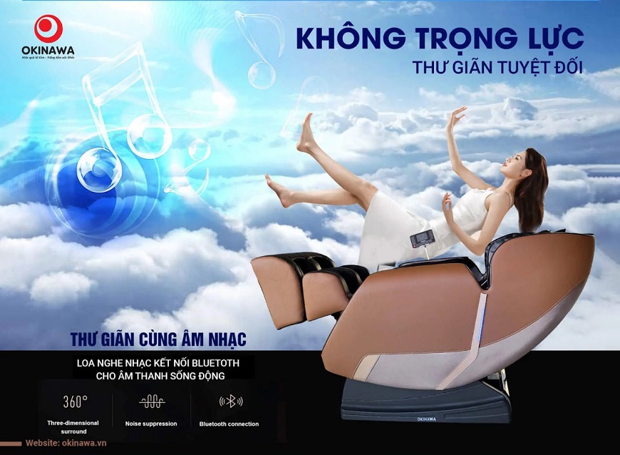 Chế độ không trọng lực ghế massage OKINAWA OS-702