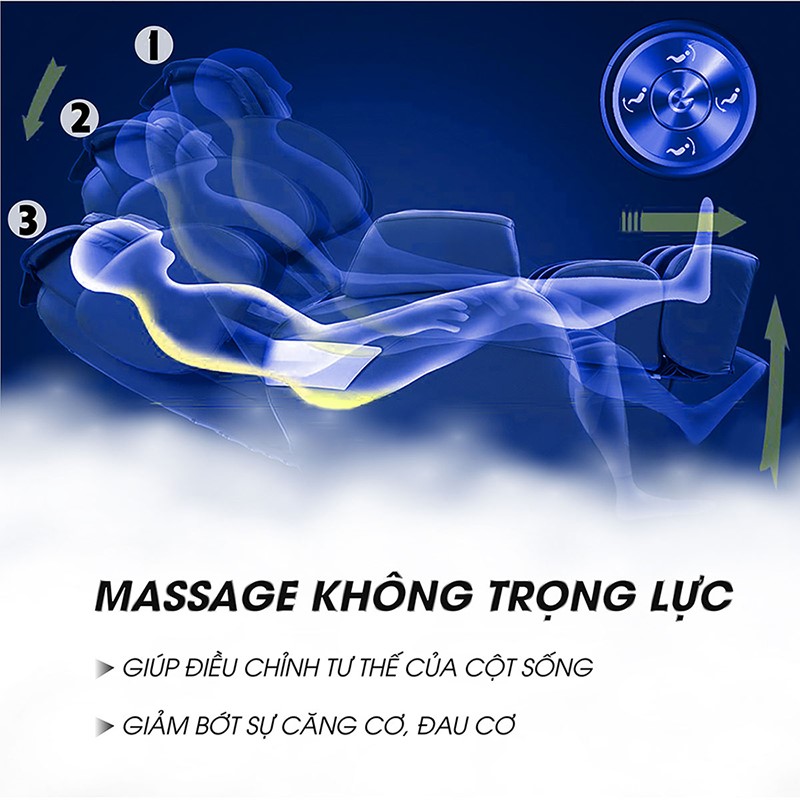 Chế độ không trọng lực ghế massage OKINAWA OS - 900 PRO